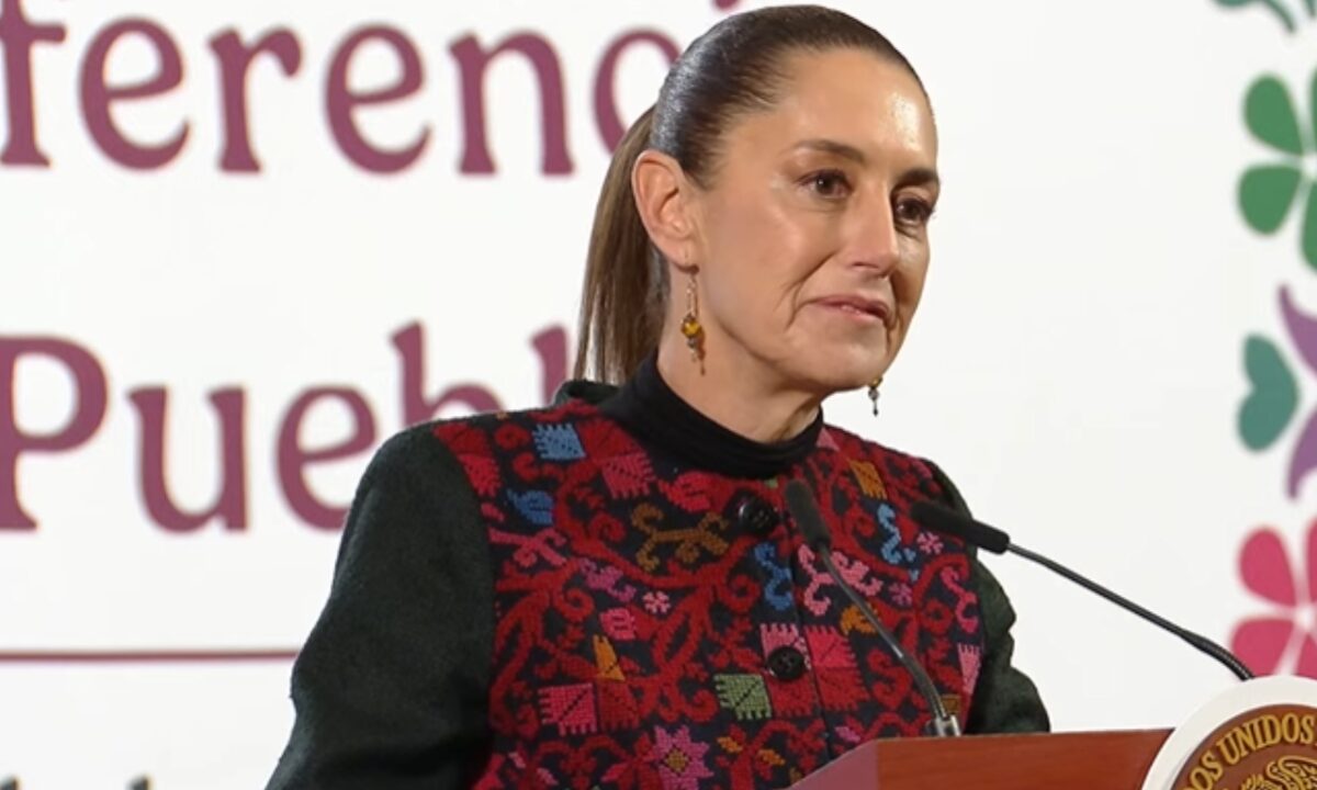 Claudia Sheinbaum durante mañanera 8 de enero 2025