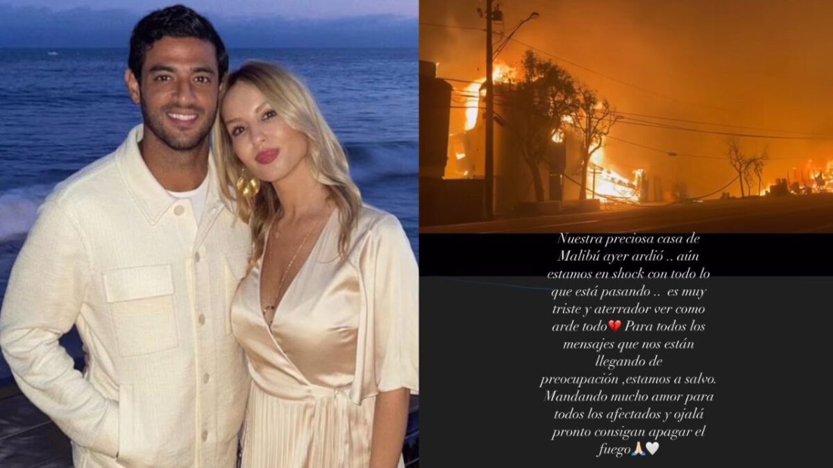 Carlos Vela y su esposa pierden su casa por los incendios en los ángeles