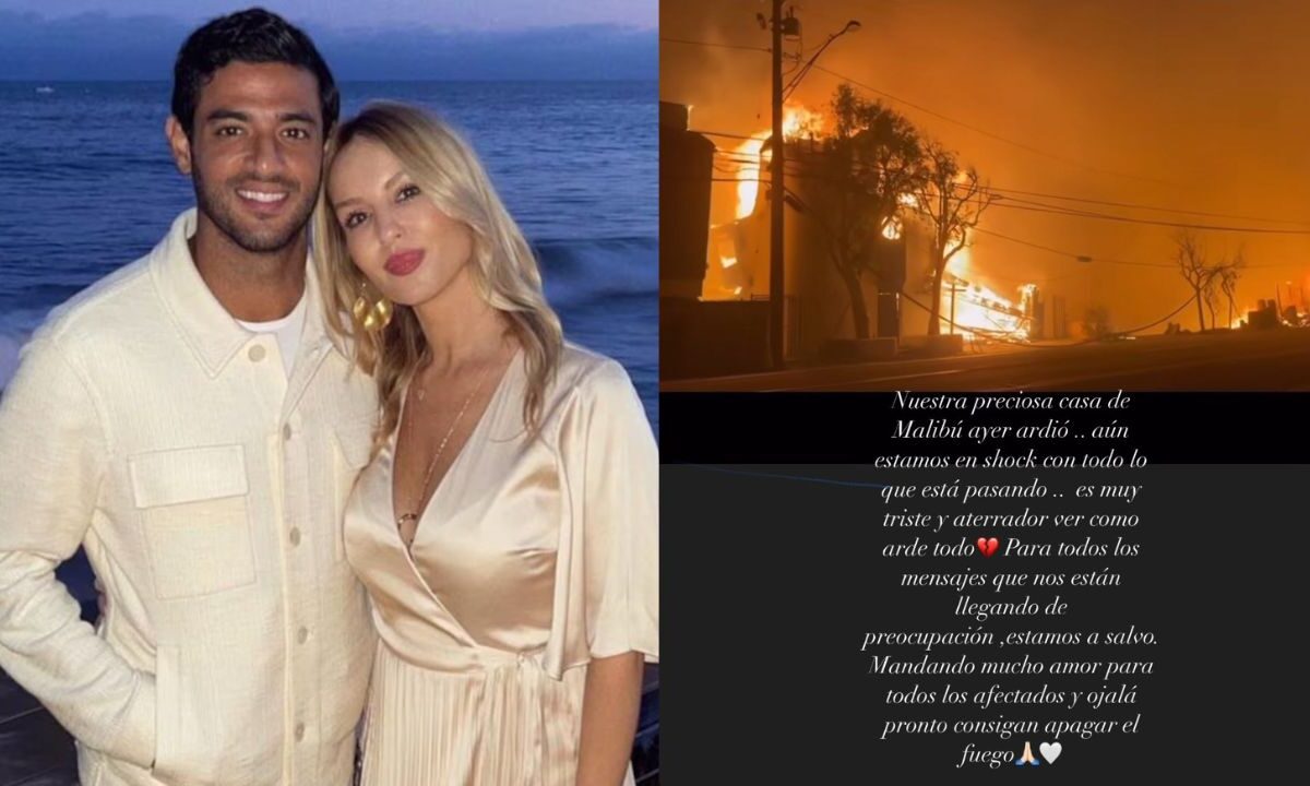 Carlos Vela y su esposa pierden su casa por los incendios en los ángeles