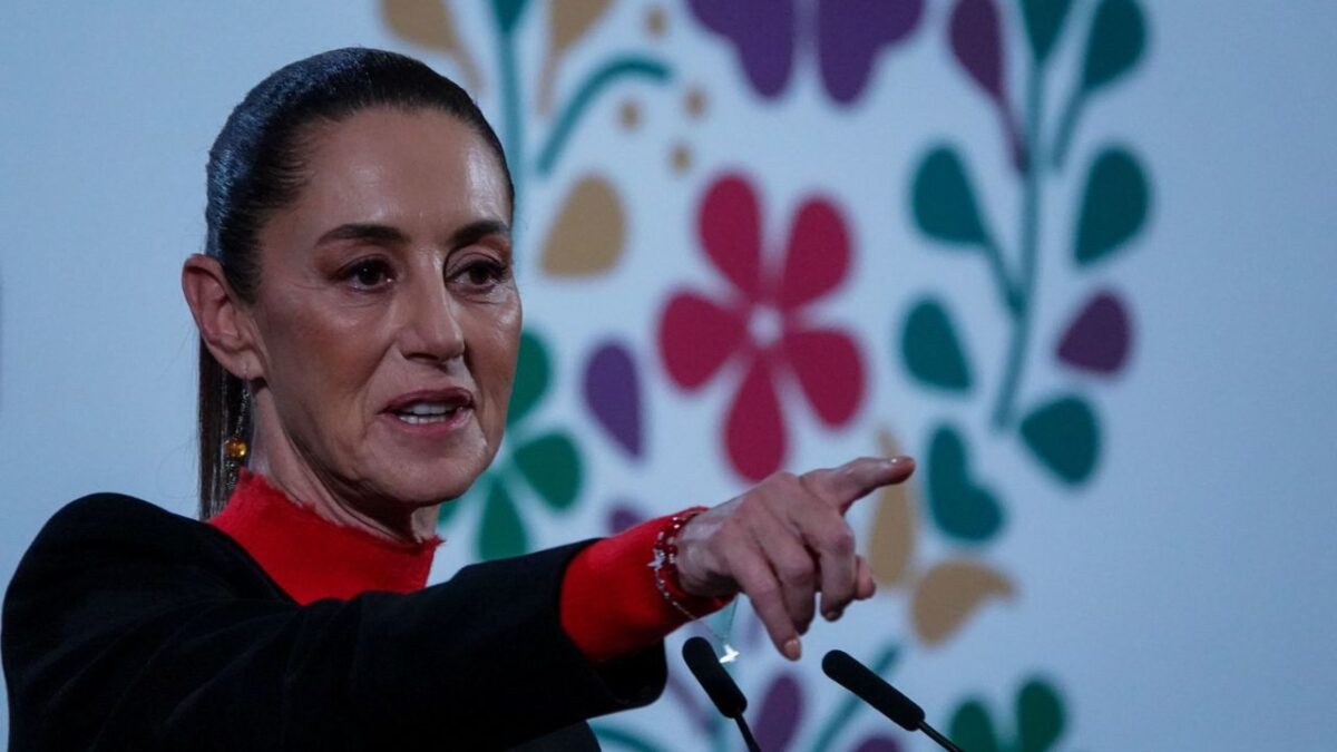 Claudia Sheinbaum, presidenta de México, encabezó la conferencia “Mañanera del Pueblo”.