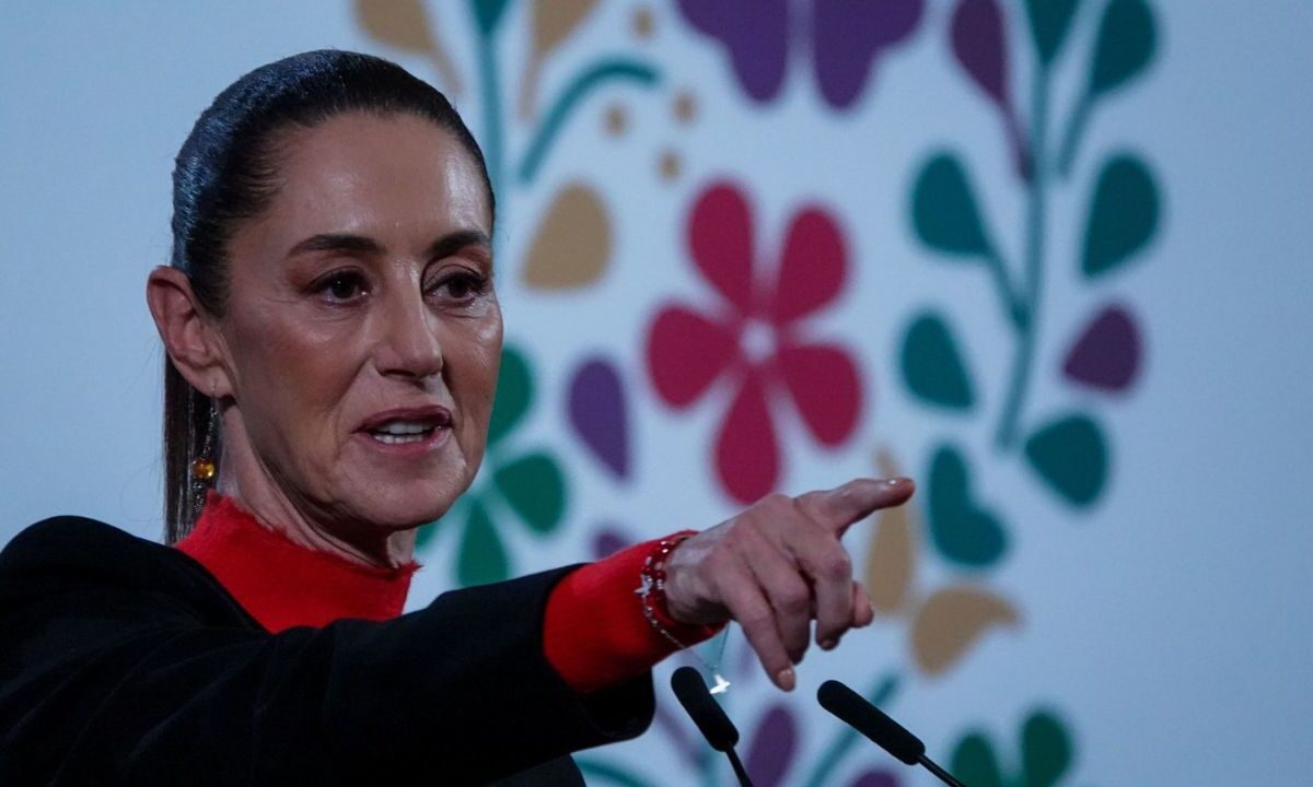 Claudia Sheinbaum, presidenta de México, encabezó la conferencia “Mañanera del Pueblo”.