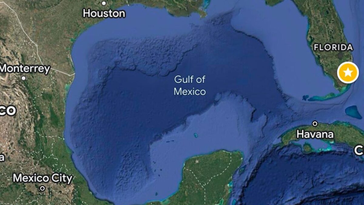 Departamento del Interior de Estados Unidos cambia nombre al Golfo de México a Golfo de América.