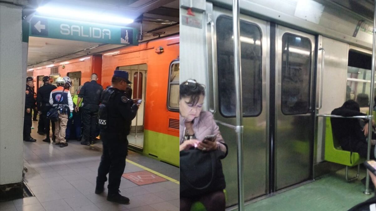 Una mujer que cayó a las vías del Metro en la estación Bellas Artes de la Línea 8 causó que el servicio fuera suspendido en plena hora pico.