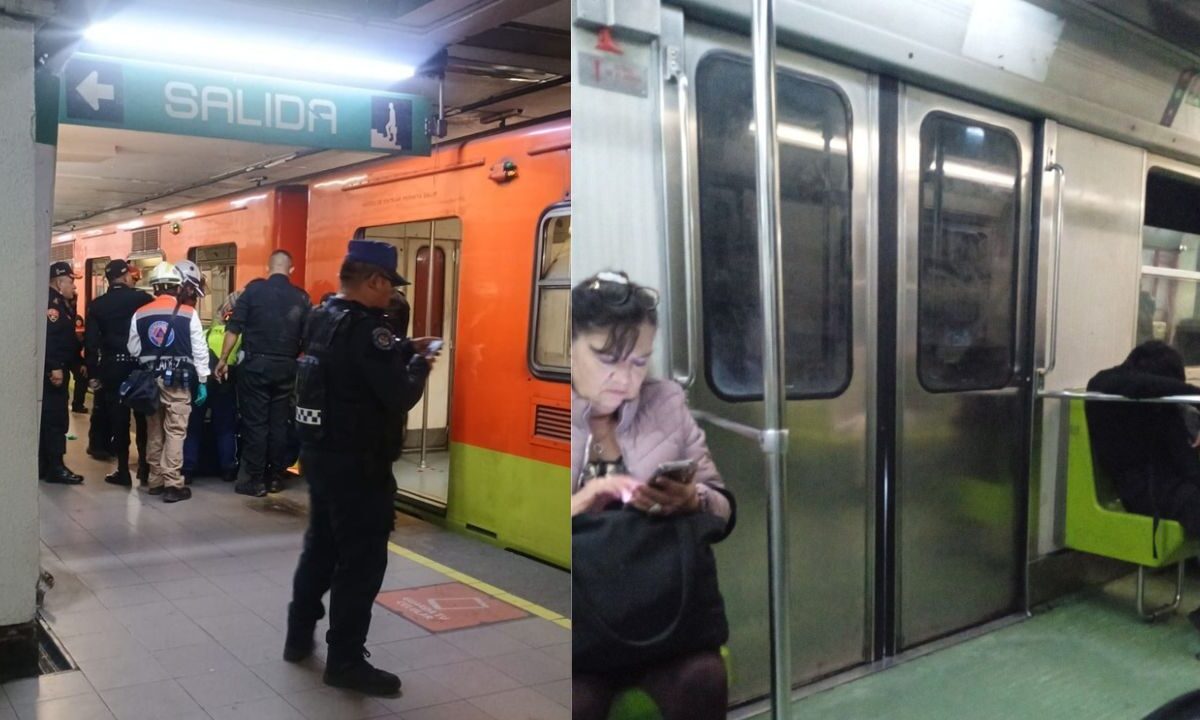 Una mujer que cayó a las vías del Metro en la estación Bellas Artes de la Línea 8 causó que el servicio fuera suspendido en plena hora pico.