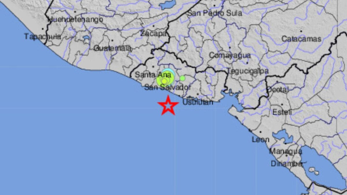 Sismo de 6.3 sacude las costas de El Salvador