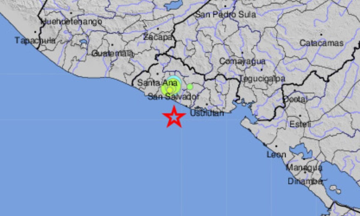 Sismo de 6.3 sacude las costas de El Salvador