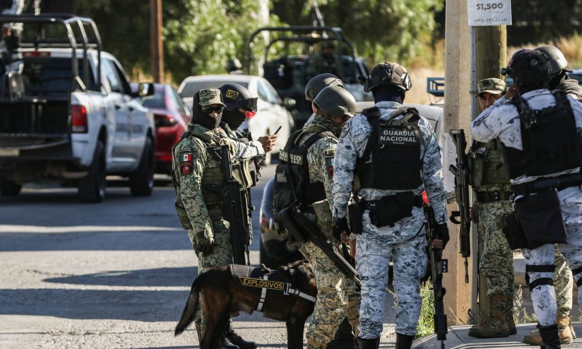 Elementos del Ejército Mexicano y Guardia Nacional en Zacatecas.