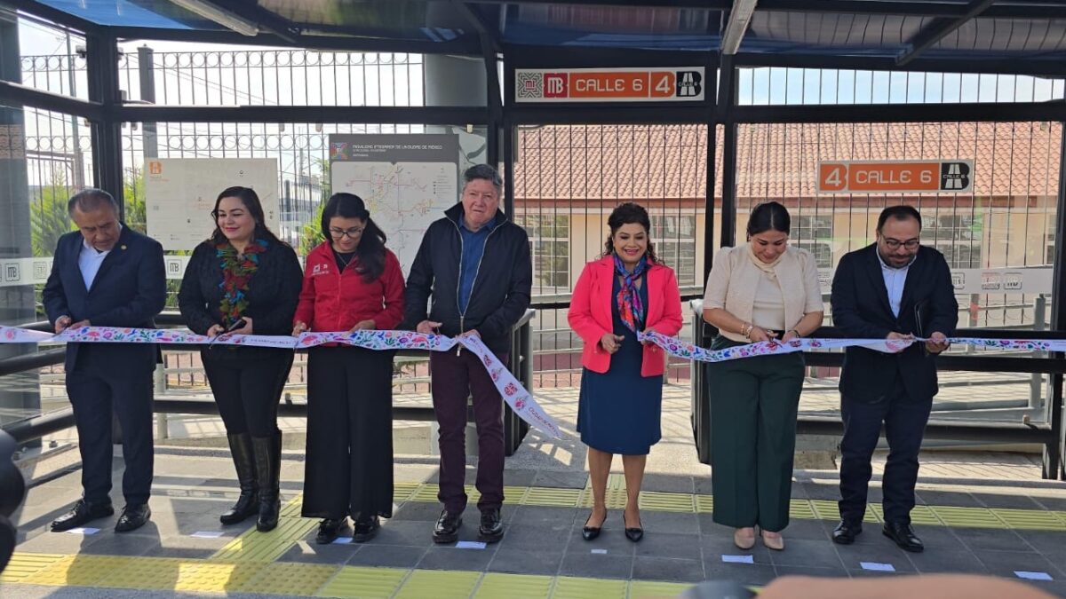 Brugada inaugura estación Calle 6 en Agrícola Pantitlán