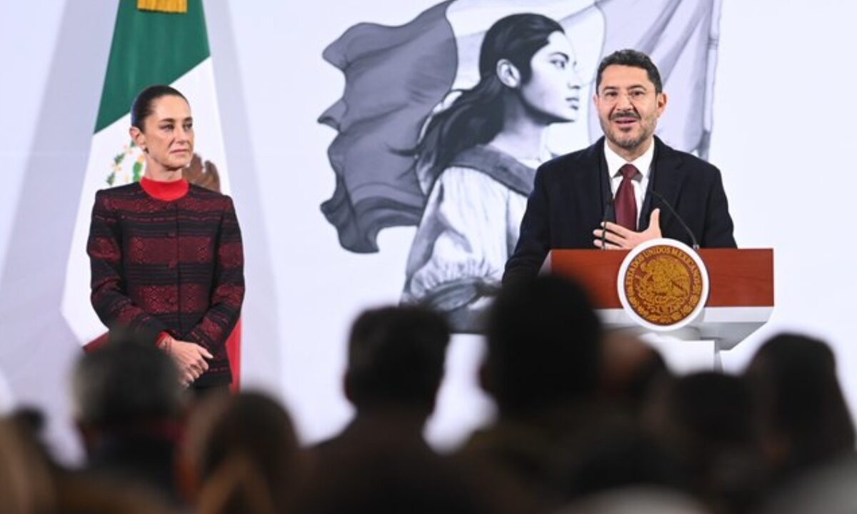 Sheinbaum y Batres en la mañanera