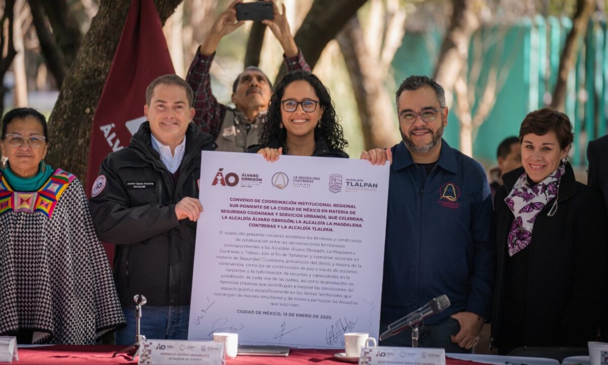 Firma del Convenio de coordinación regional Sur-Poniente