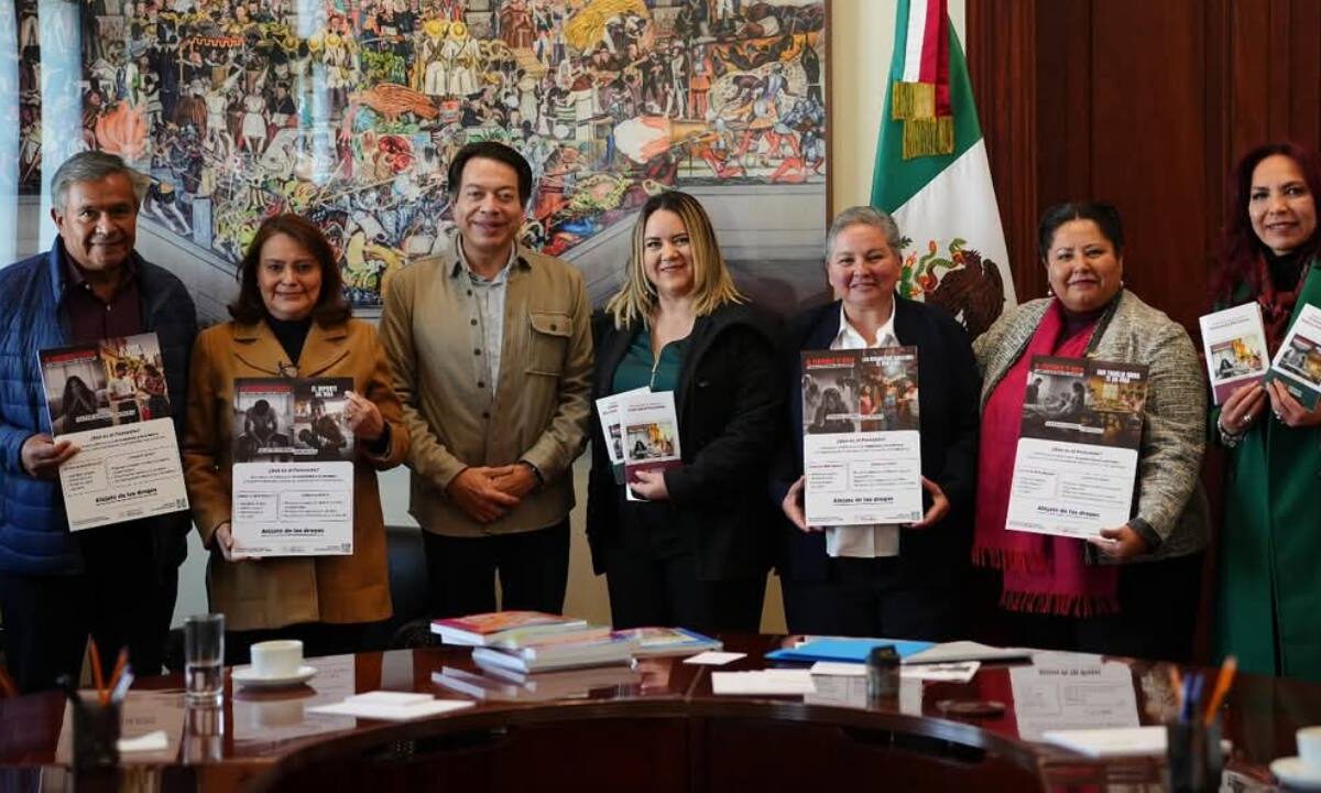 Mario Delgado aseguró que la estrategia antidrogas del Gobierno de México llegará a todas las escuelas sin distinción alguna.