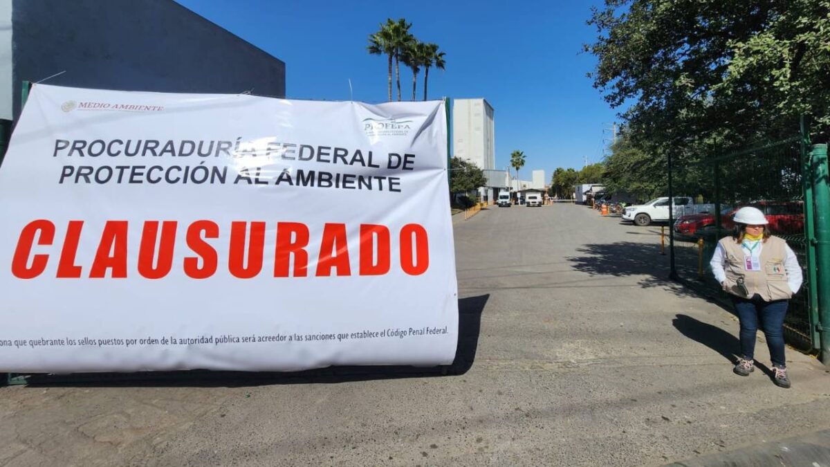 La Profepa ordenó la clausura total temporal de la empresa Zinc Nacional.