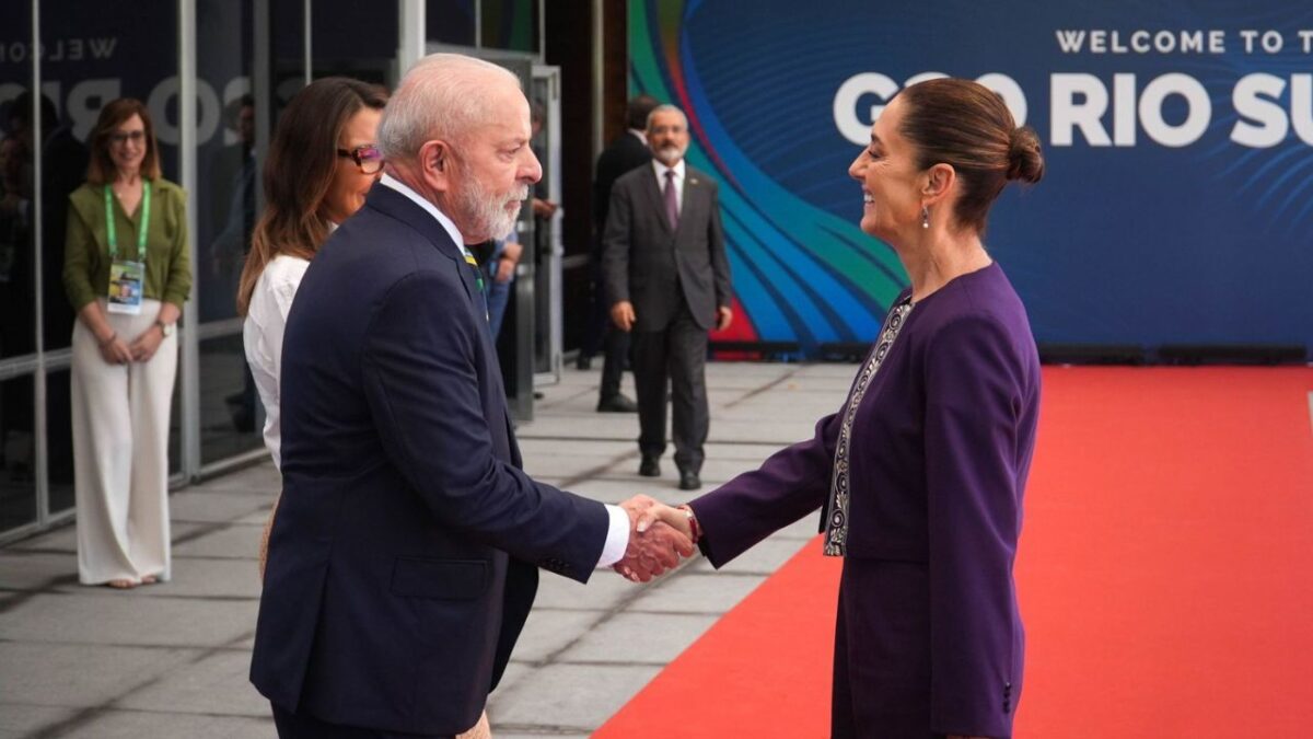 Sheinbaum y Lula da Silva en la reunión del G20.