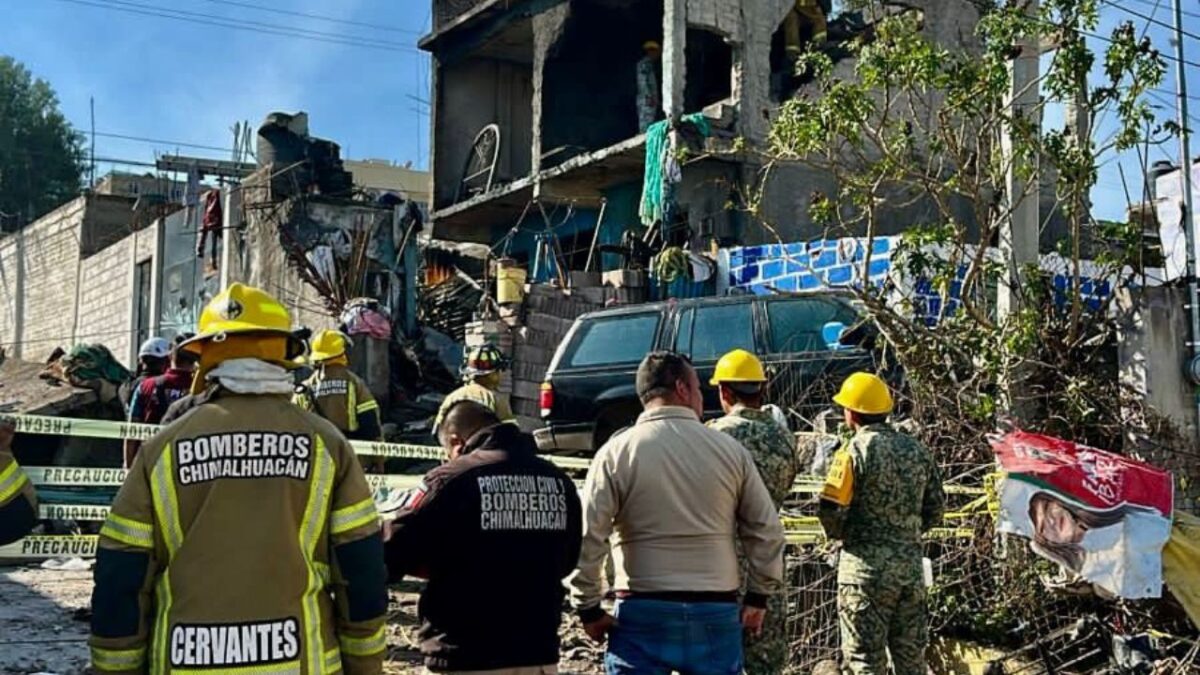 Muere otra persona tras explosión en taller de pirotecnia en Chimalhuacán