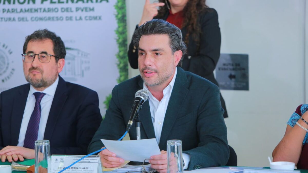 Jesús Sesma, coordinador de la bancada del PVEM en el Congreso de la Ciudad de México, contempla alrededor de 80 iniciativas de ley.