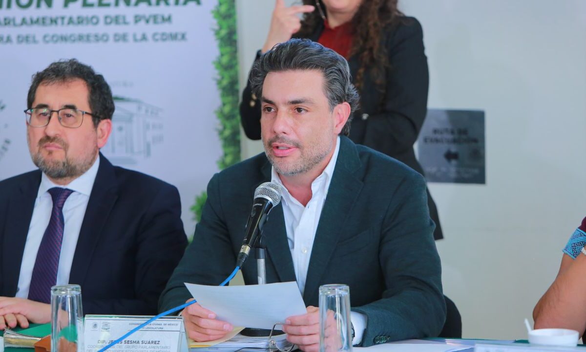 Jesús Sesma, coordinador de la bancada del PVEM en el Congreso de la Ciudad de México, contempla alrededor de 80 iniciativas de ley.