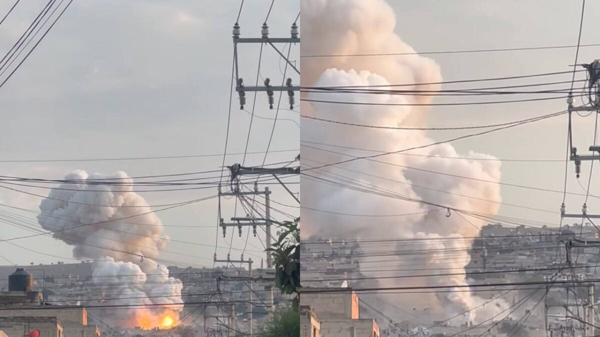 La tarde de este miércoles se registró una explosión en Chimalhuacán, Estado de México.