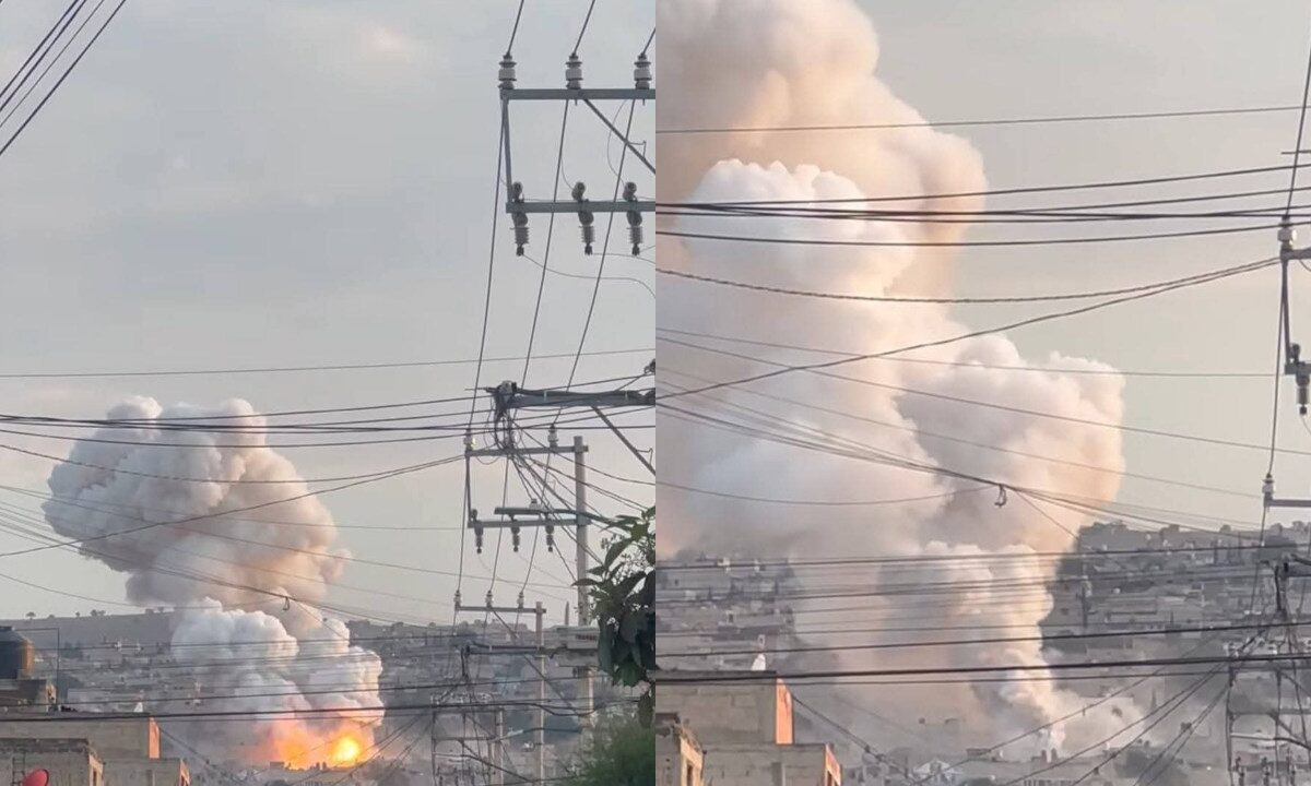 La tarde de este miércoles se registró una explosión en Chimalhuacán, Estado de México.