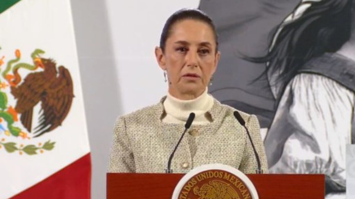 Claudia Sheinbaum en la mañanera del pueblo