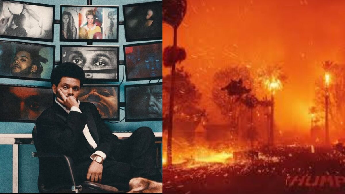 The weeknd dona a afectados por incendios