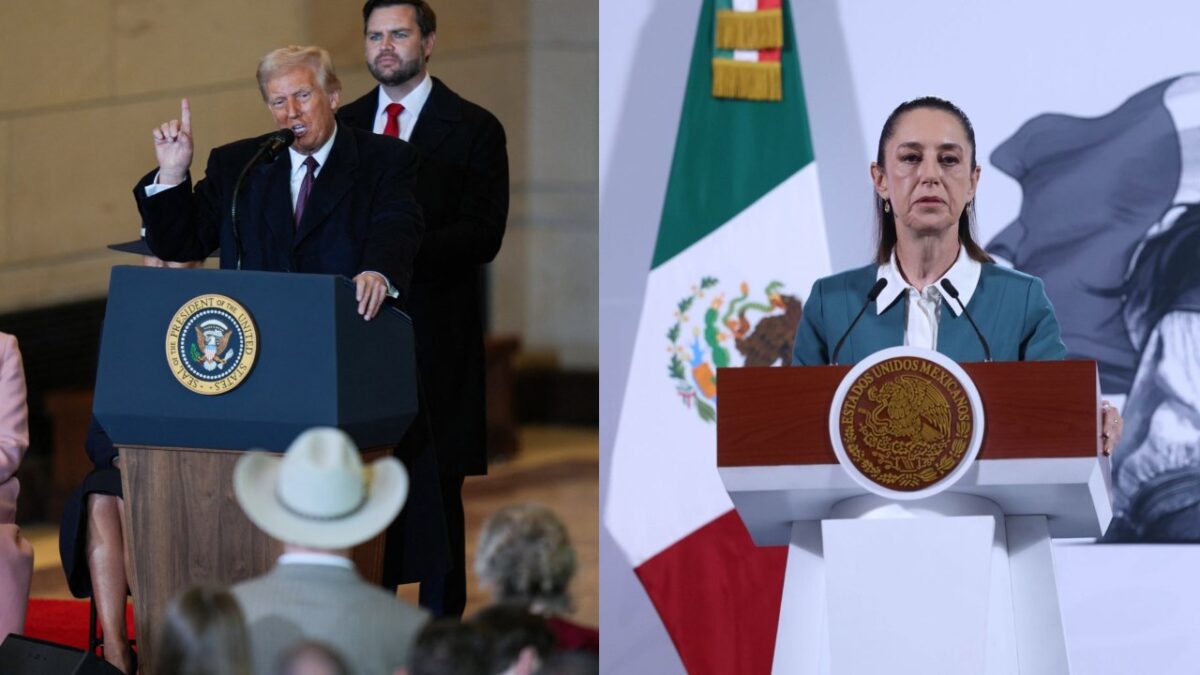 A horas del regreso de Donald Trump a la Presidencia de Estados Unidos, la presidenta Claudia Sheinbaum sostiene una reunión con miembros de su Gabinete en Palacio Nacional, donde abordan el tema de migración con sus funcionarios.