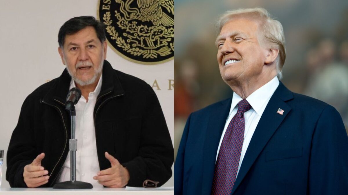 Gerardo Fernández Noroña, presidente del Senado en México, Donald Trump, presidente de Estados Unidos.