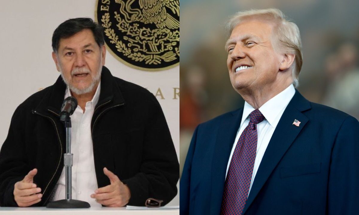 Gerardo Fernández Noroña, presidente del Senado en México, Donald Trump, presidente de Estados Unidos.