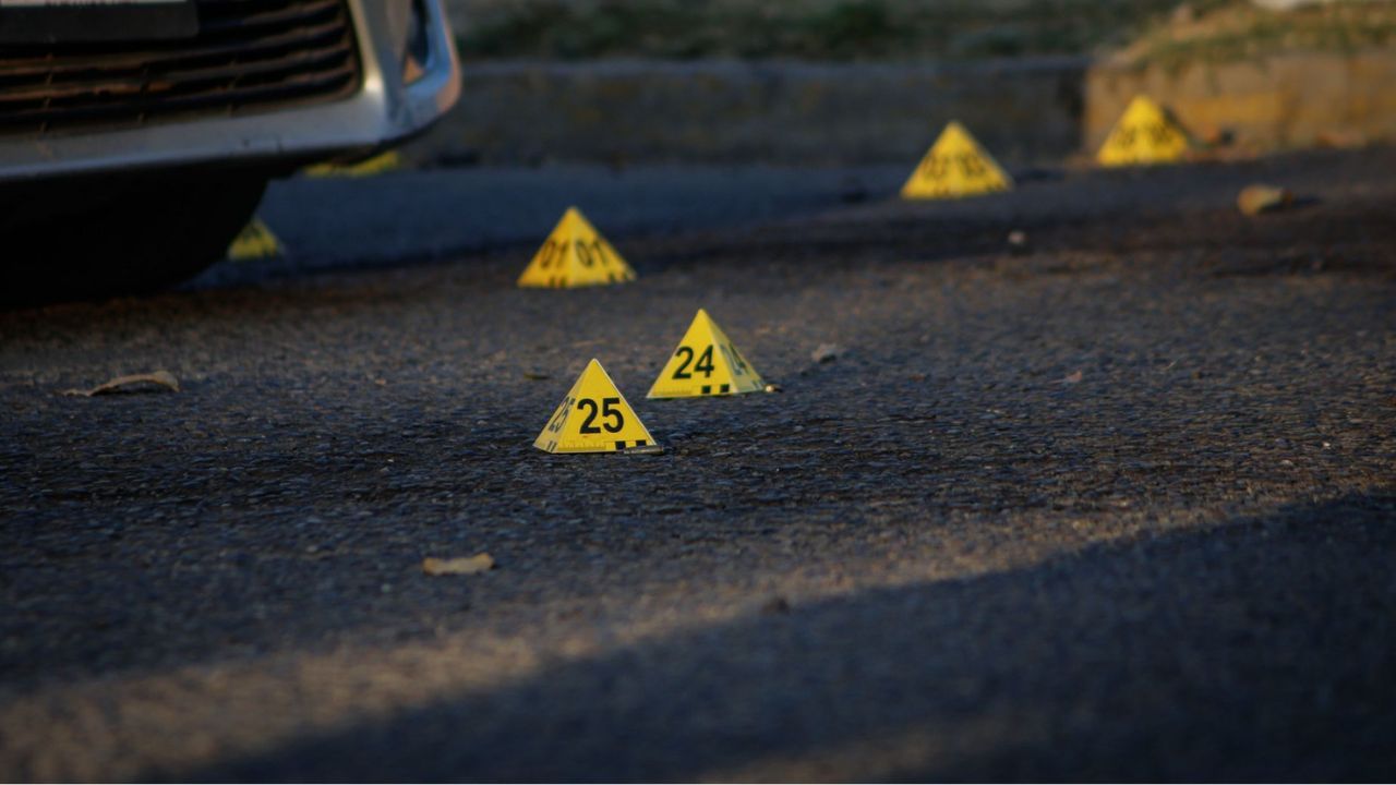 Casquillos percutidos tras balacera en Álvaro Obregón, Ciudad de México.