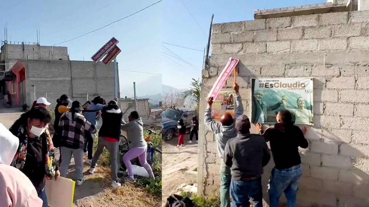 Habitantes de la colonia cuarta transformación manifestaron su inconformidad por el cambio al nombre de la zona