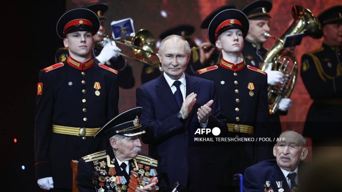 Presidente de Rusia durante un evento en Moscú