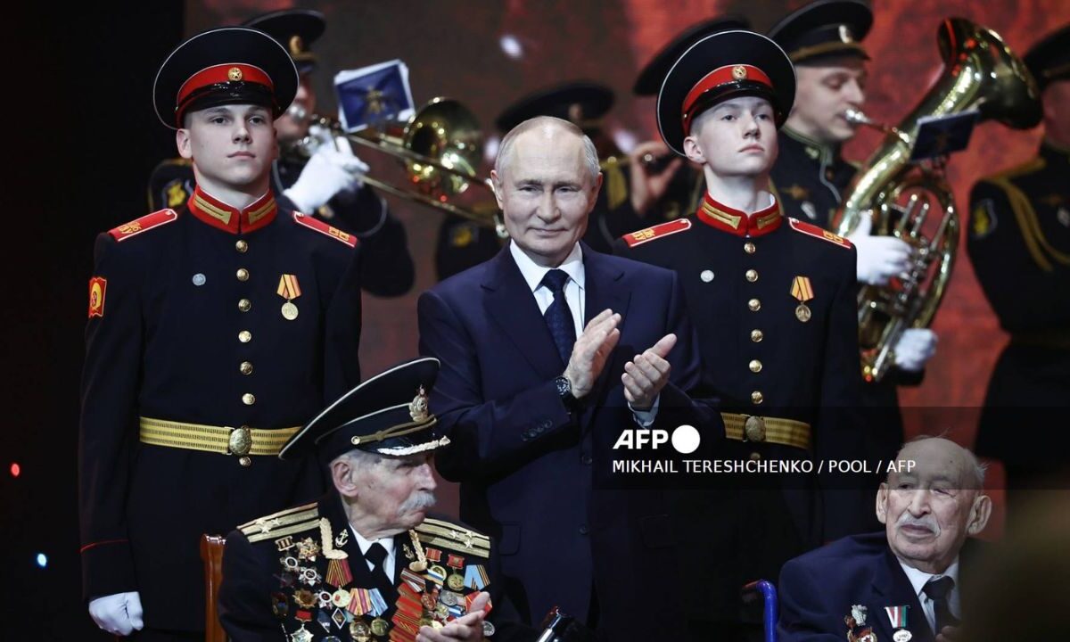 Presidente de Rusia durante un evento en Moscú