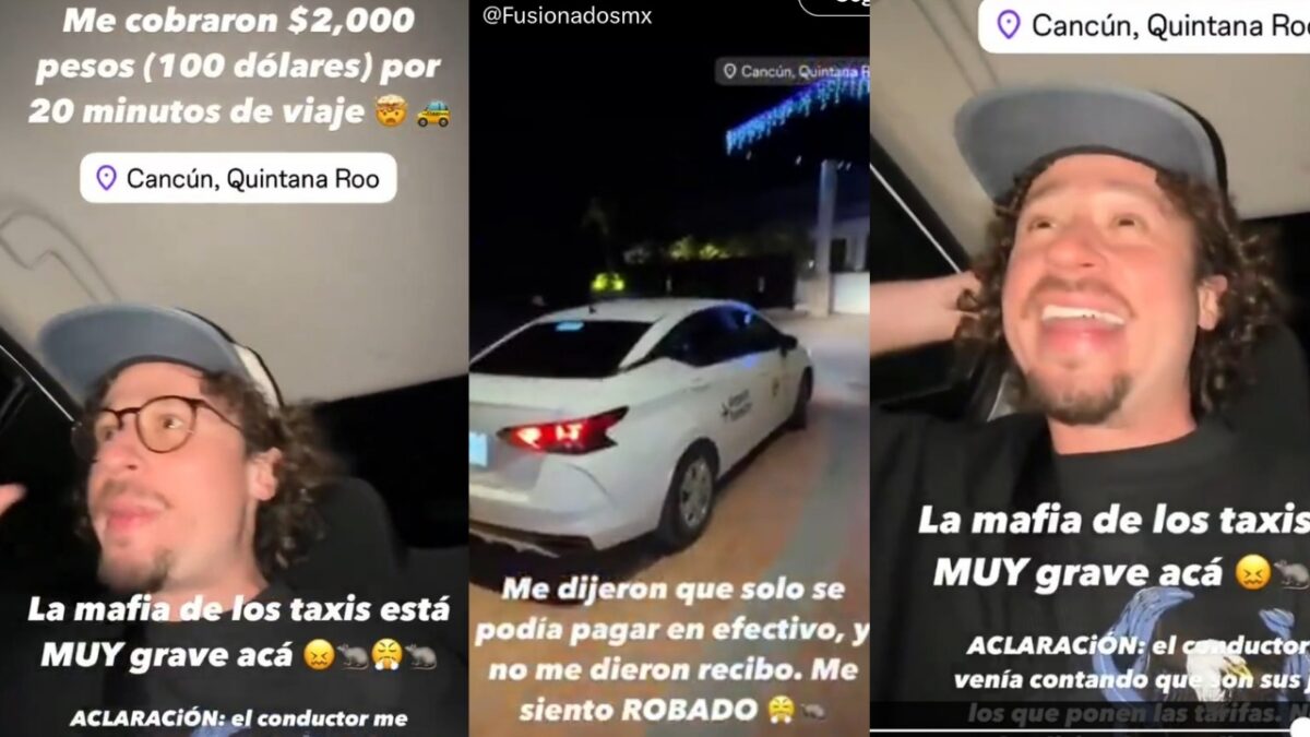 Luisito Comunica denuncia taxis en Cancún