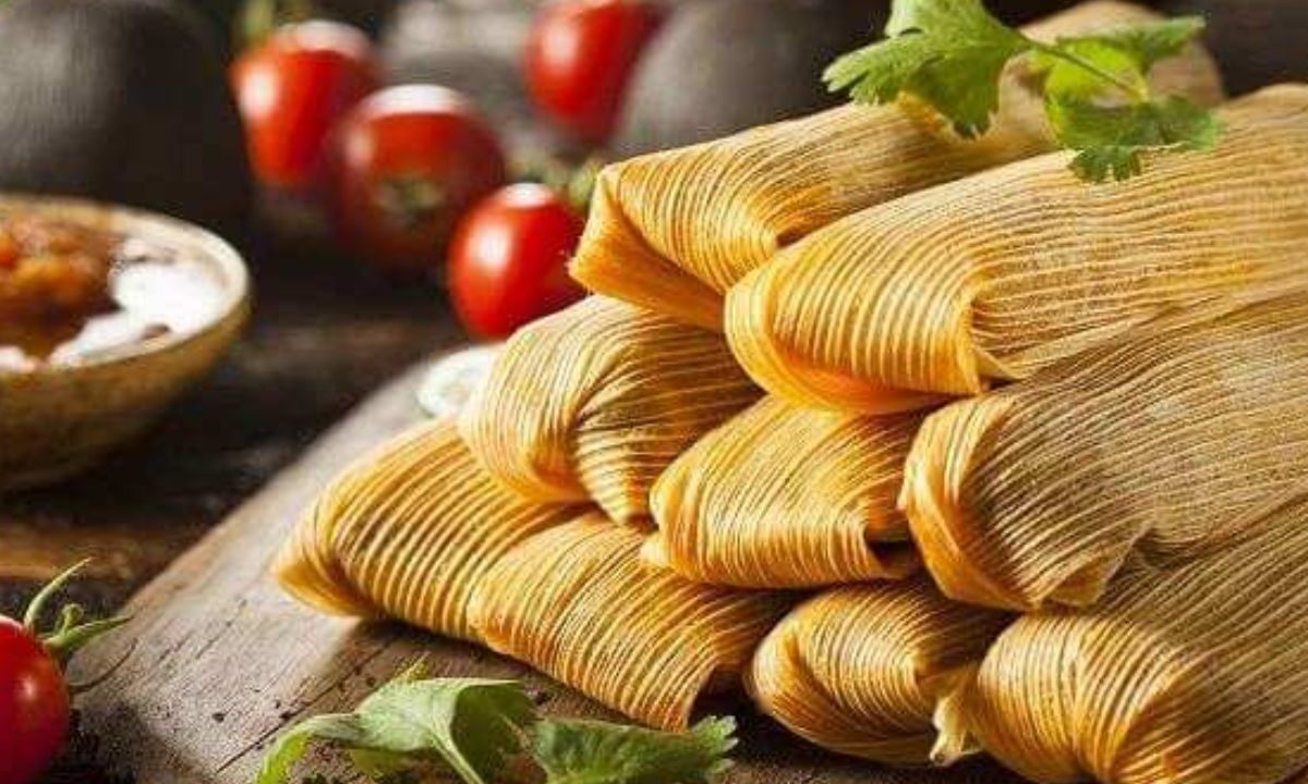 Tamales envueltos en hoja de maíz