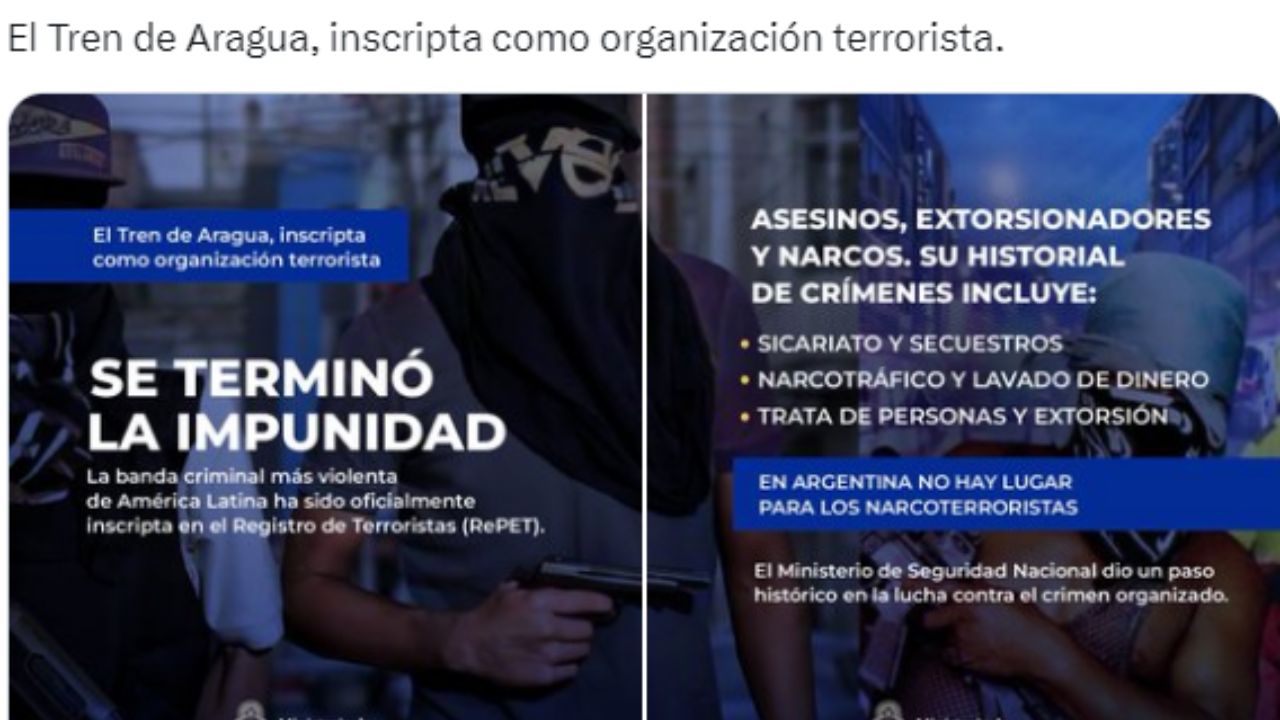  Tren de Aragua como organización terrorista