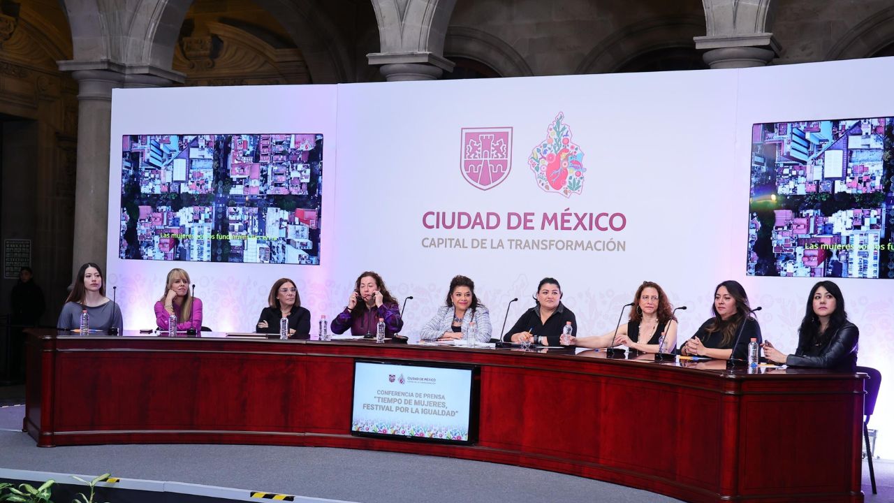 Presentación de Festival de rock en CDMX con Clara Brugada.