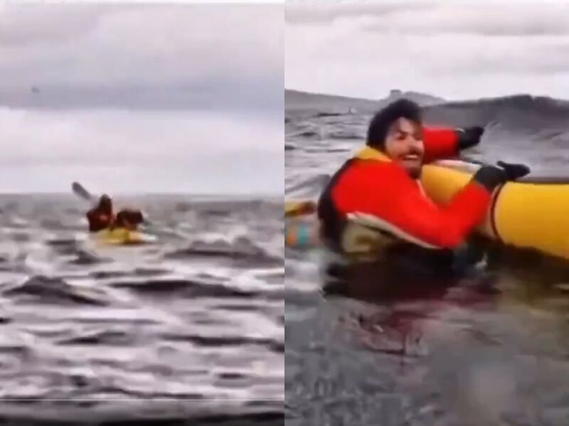 Ballena traga y escupe a joven en el Estrecho de Magallanes