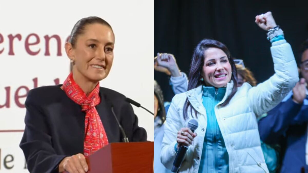 "Ojalá que pronto en Ecuador hay una Presidenta con A", dijo Sheinbaum