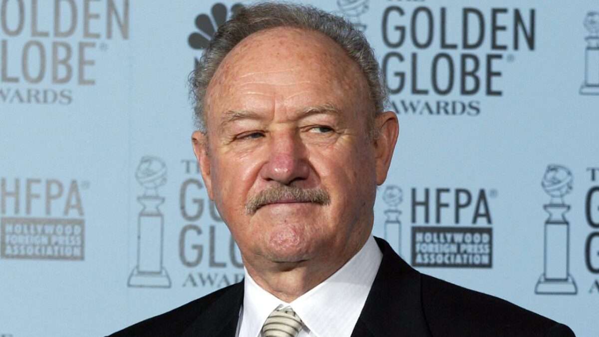 El actor Gene Hackman en la 60.ª edición de los Globos de Oro