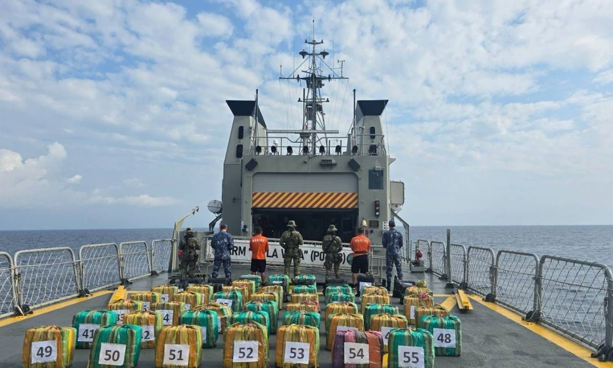 Todo lo asegurado se embarcó en un buque de la Armada de México