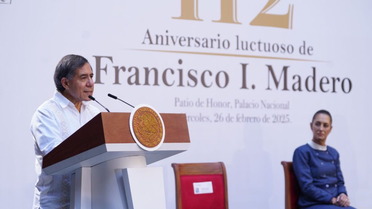 Desde Palacio Nacional, se lleva a cabo el aniversario luctuoso de Madero