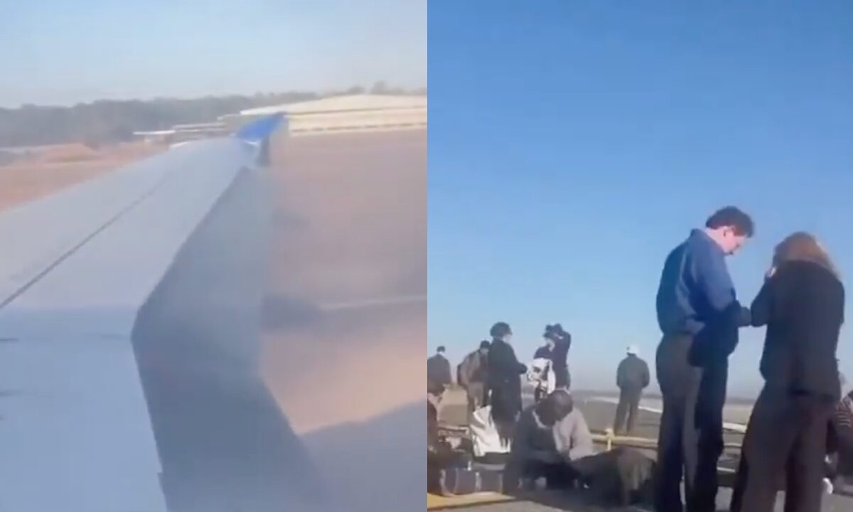 Un avión de United Airlines que volaría de Houston a Nueva York se incendio, antes del despegue, debido a una falla con el motor.