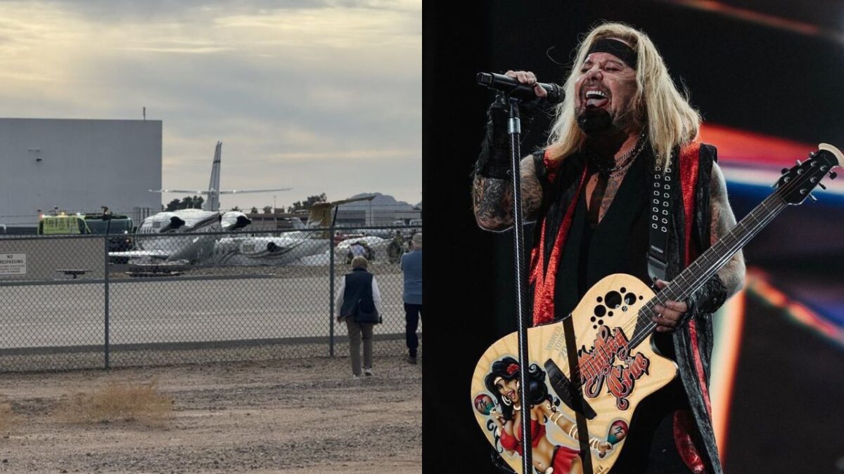 Uno de los aviones del accidente aéreo mortal en Arizona, aparece a nombre de Vince Neil, vocalista de la banda Mötley Crüe.