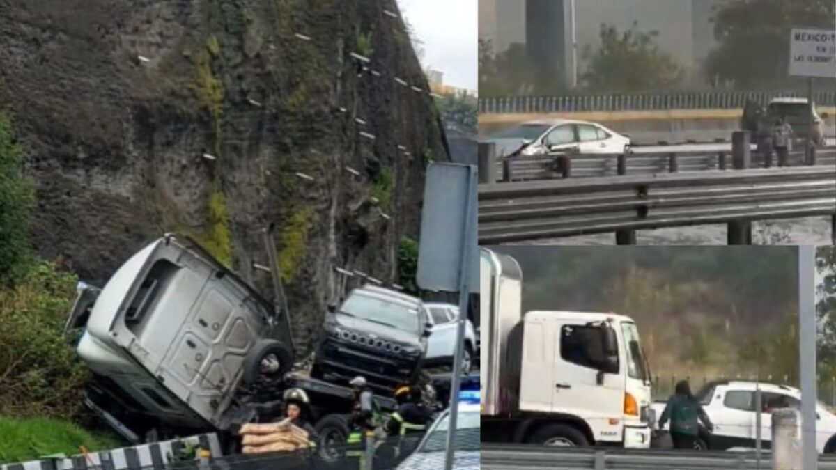 Liberan la México-Toluca tras choque registrado este lunes