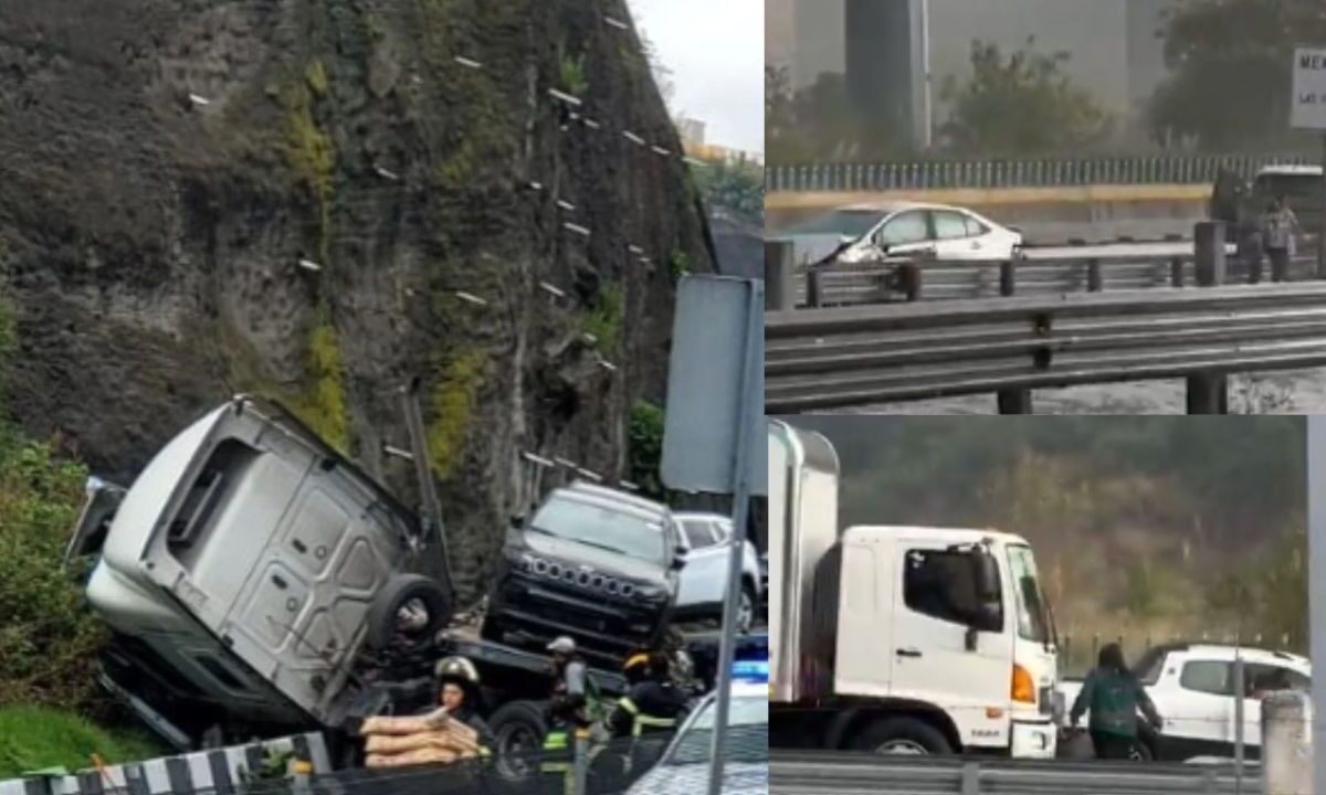 Liberan la México-Toluca tras choque registrado este lunes