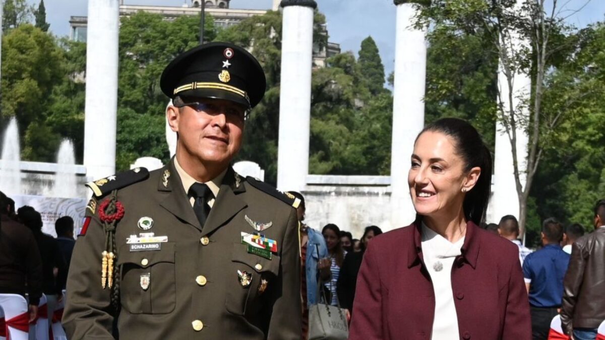 Claudia Sheinbaum en el Castillo de Chapultepec