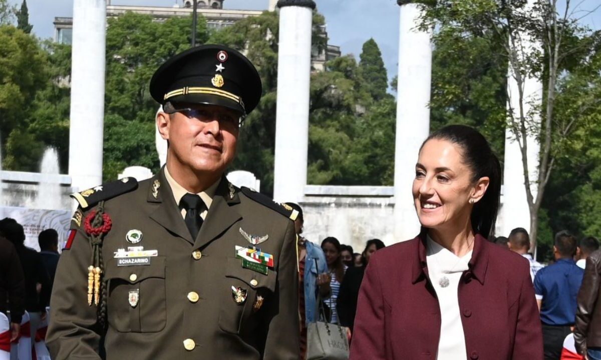 Claudia Sheinbaum en el Castillo de Chapultepec