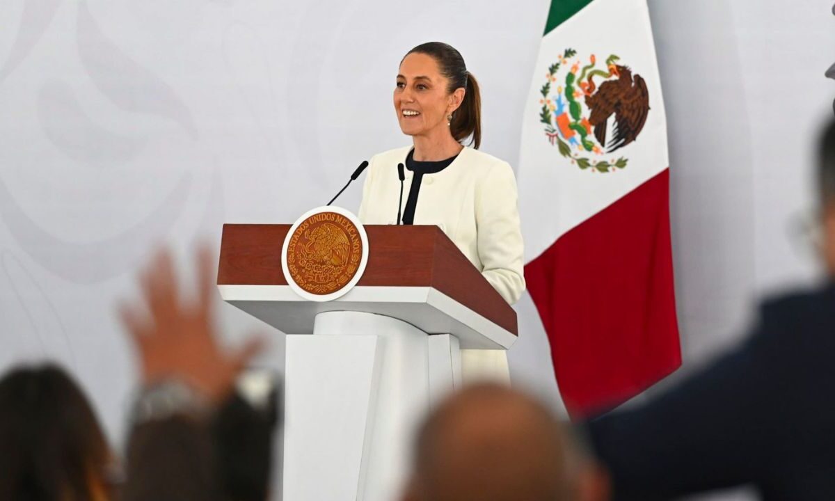 La presidenta Claudia Sheinbaum desde Querétaro.