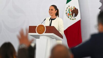 La presidenta Claudia Sheinbaum desde Querétaro.