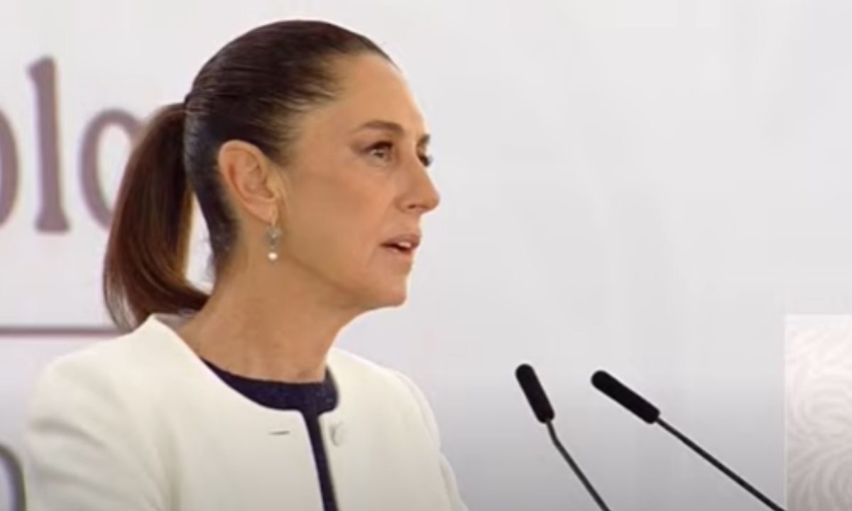 La presidenta de México, Claudia Sheinbaum en la conferencia de prensa Mañanera