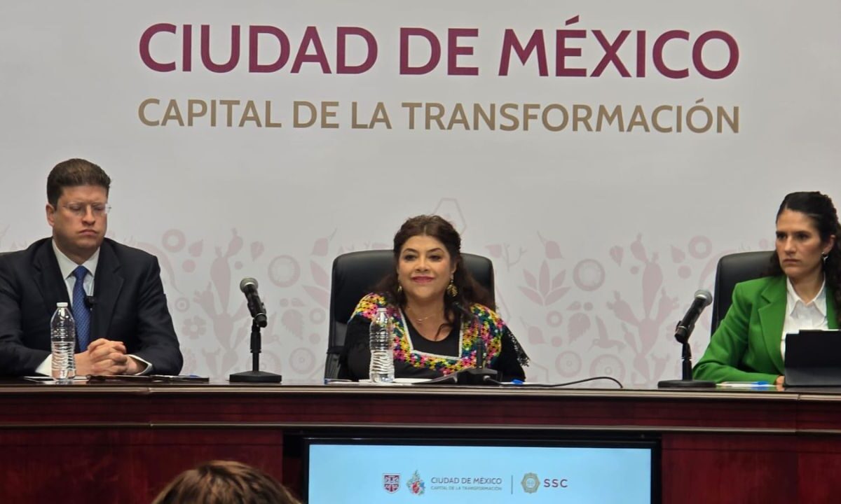 Clara Brugada informó en su presentación de resultados de seguridad, que los delitos de alto impacto en la Ciudad de México siguen a la baja.